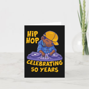 Hip Hop Music 50th Anniversary Black History Dj Da Card