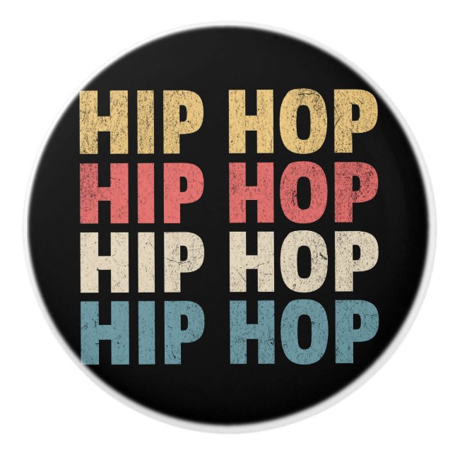 Hip Hop music Ceramic Knob (Front)