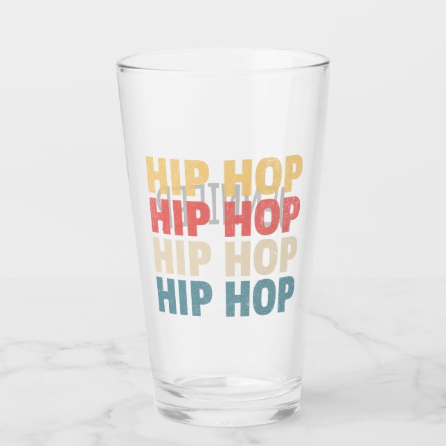 Hip Hop music Glass (Front)