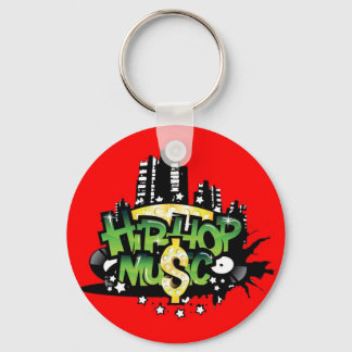 Hip Hop Music Key Ring