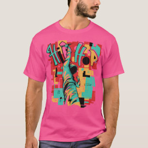 Hip Hop Old School Rapper Design T-Shirt