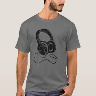 Hip-Hop Over Ear Headphones Old School Rap Street T-Shirt