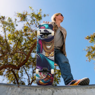 Hip Hop Panda Soccer Football Summer Sports Skateboard