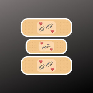 Hip hop Patch / bandaid, hip hop cures wounds