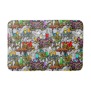 Hip Hop Pattern bath mats