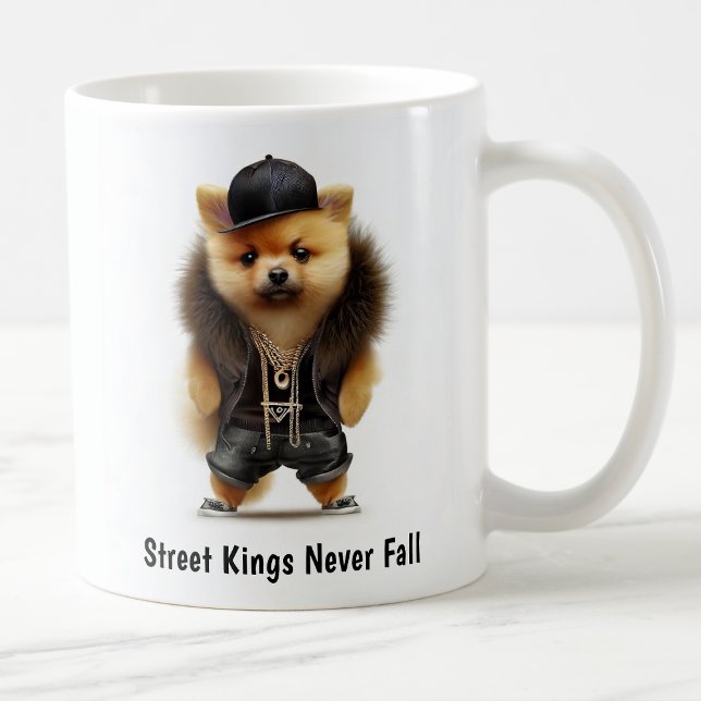 Hip Hop Pomeranian Thug Coffee Mug (Creator Uploaded)