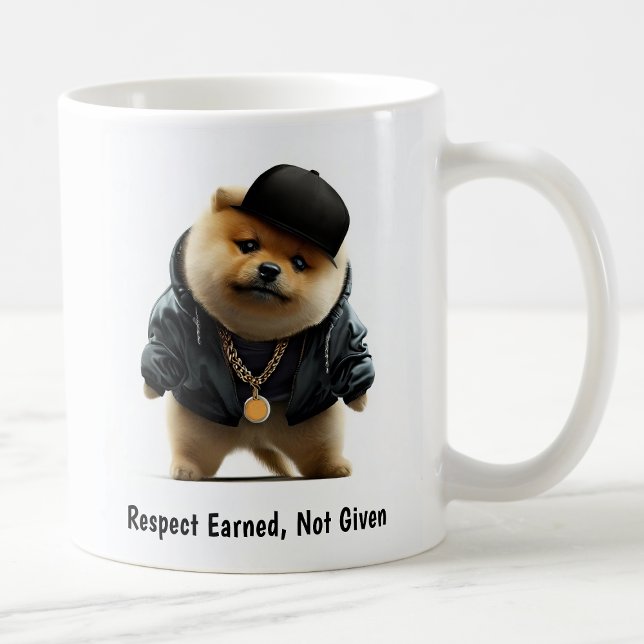 Hip Hop Pomeranian Thug Coffee Mug (Creator Uploaded)