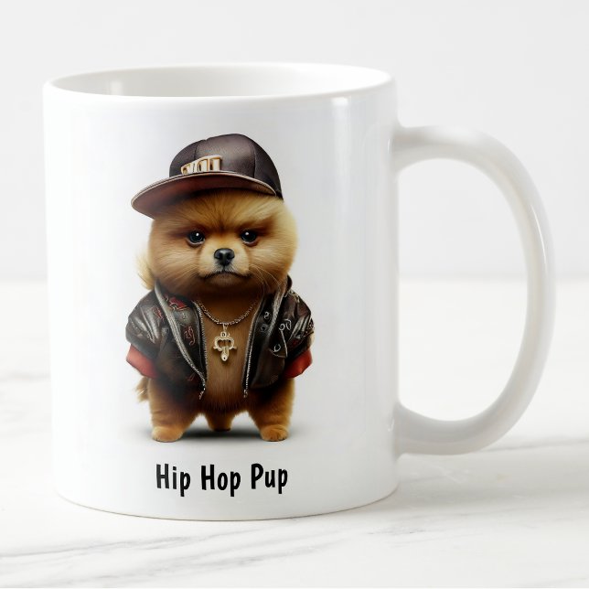 Hip Hop Pomeranian Thug Coffee Mug (Creator Uploaded)