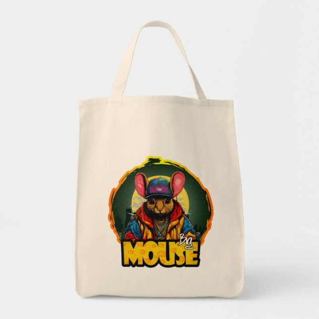 Hip Hop Print - Big mouse - Tote Bag (Front)