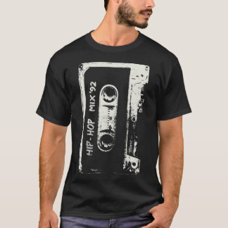 Hip Hop Rap Mixtape Cassette DJ Retro 90s  T-Shirt