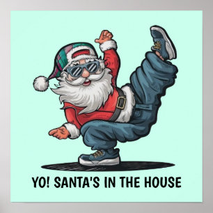 Hip Hop Santa Claus Poster
