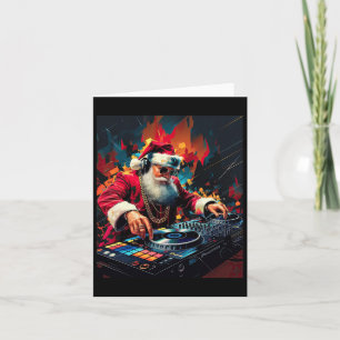 Hip Hop Santa Dj Christmas 2  Card