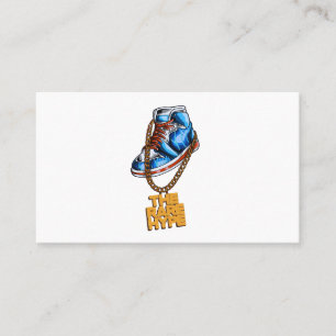 Hip hop shoes rare hype chain vector business card