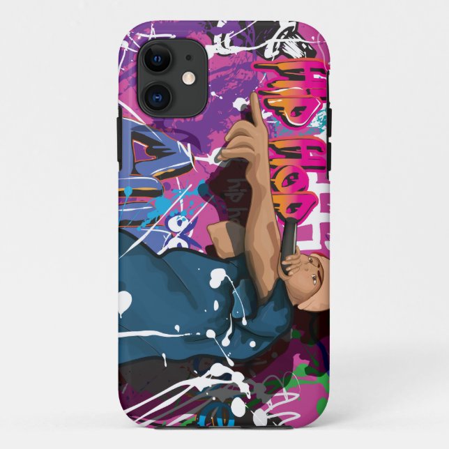 Hip Hop singer Case-Mate iPhone Case (Back)