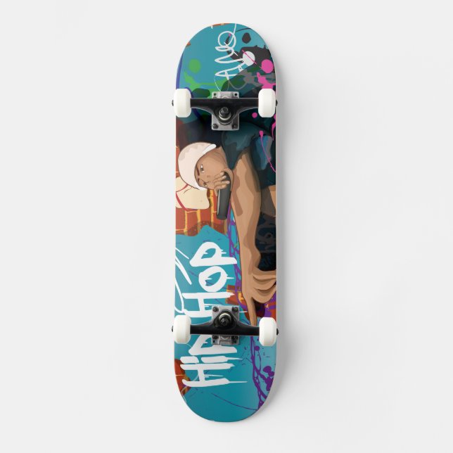 Hip Hop singer Skateboard (Front)