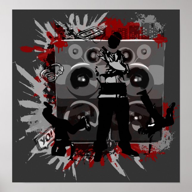 Hip Hop Speakers Poster (Front)