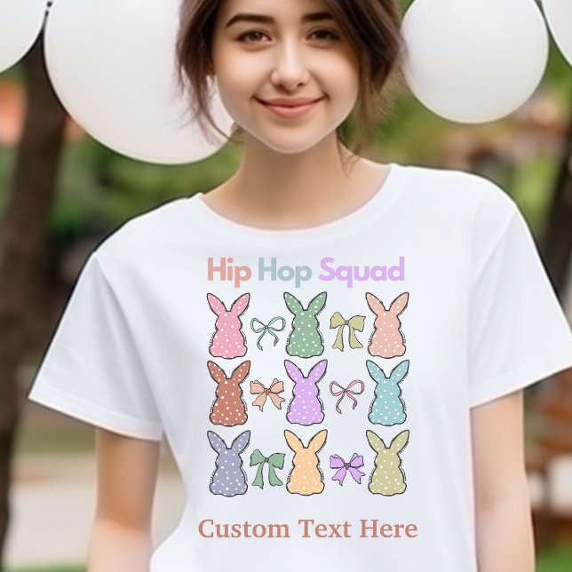 "Hip Hop Squad" Personalised Easter Tee (Creator Uploaded)