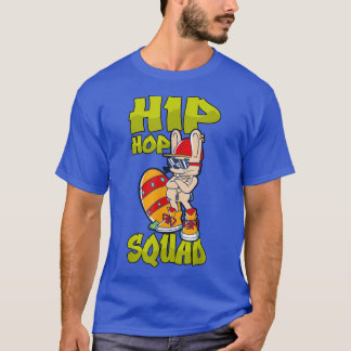 Hip Hop Squad Retro Bunny Old School Rap  T-Shirt