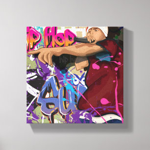 Hip Hop Star Canvas Print