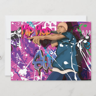 Hip Hop Star Invitation