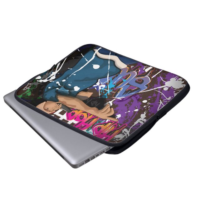 Hip Hop Star Laptop Sleeve (Front Bottom)