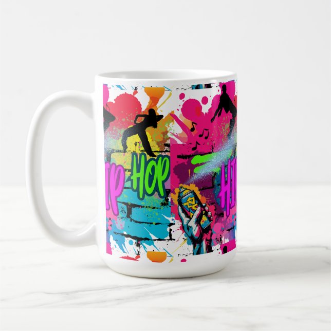  Hip-Hop Street Art  Coffee Mug (Left)