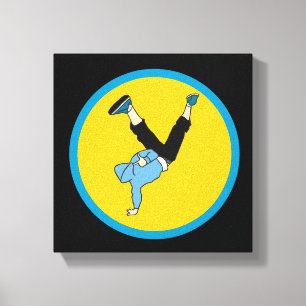 Hip Hop street style breakdancer Canvas Print