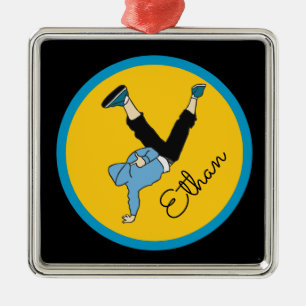Hip Hop street style modern dancer name gift Metal Tree Decoration