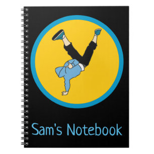 Hip Hop street style modern dancer Notebook