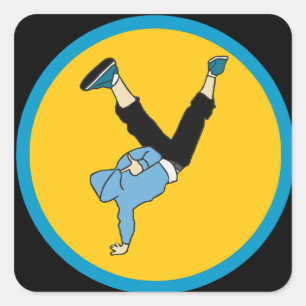 Hip Hop street style modern dancer Square Sticker