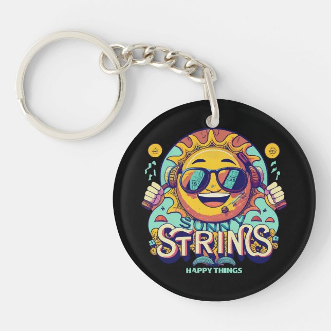 hip hop sun key ring (Front)