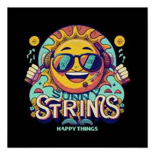 hip hop sun poster