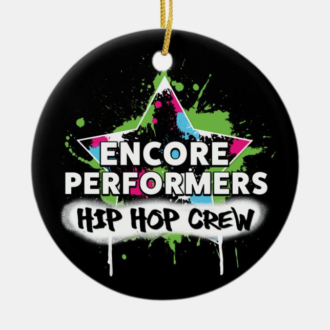 Hip Hop TEAM Ornament PORCELAIN (Front)