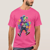 Hip-Hop Teddy-Bear Colourful TeddyBear Graphic