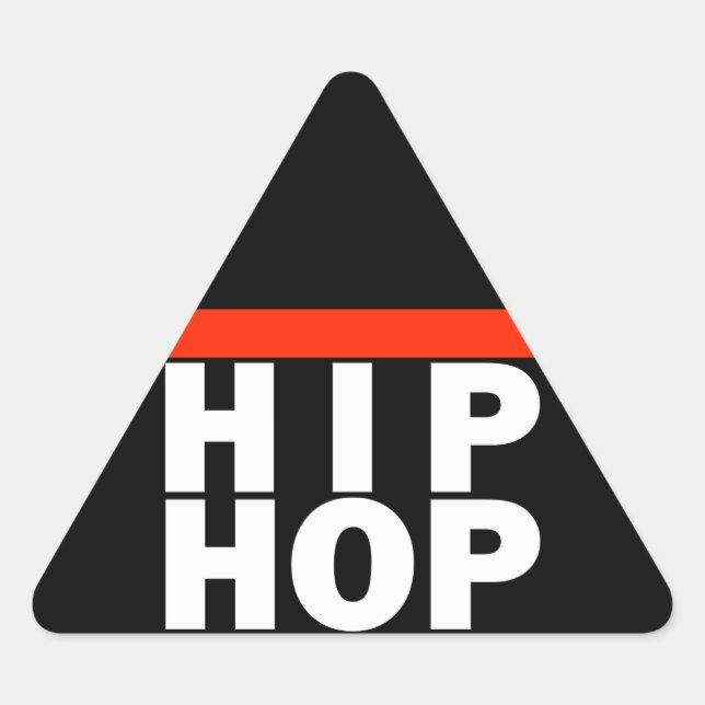 HIP HOP! TRIANGLE STICKER (Front)