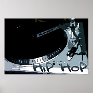 Hip-Hop Turntable Poster