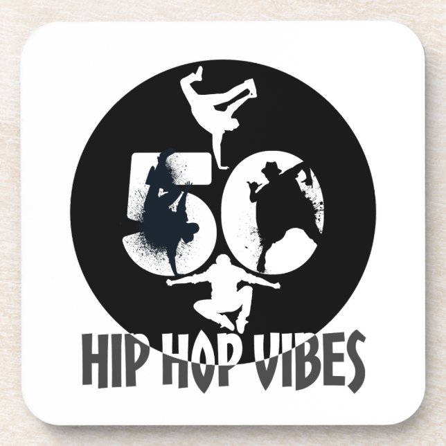 Hip Hop Vibes.w Coaster (Front)