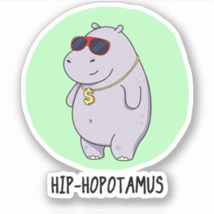 Hip-Hopotamus Funny Hippo Pun