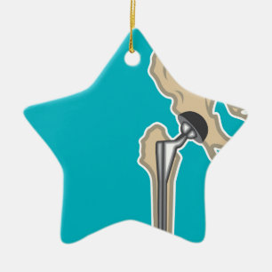 Hip Joint Replacement Ceramic Tree Decoration
