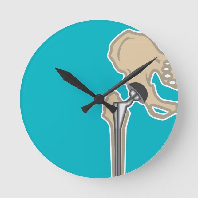 Hip Joint Replacement Round Clock (Front)