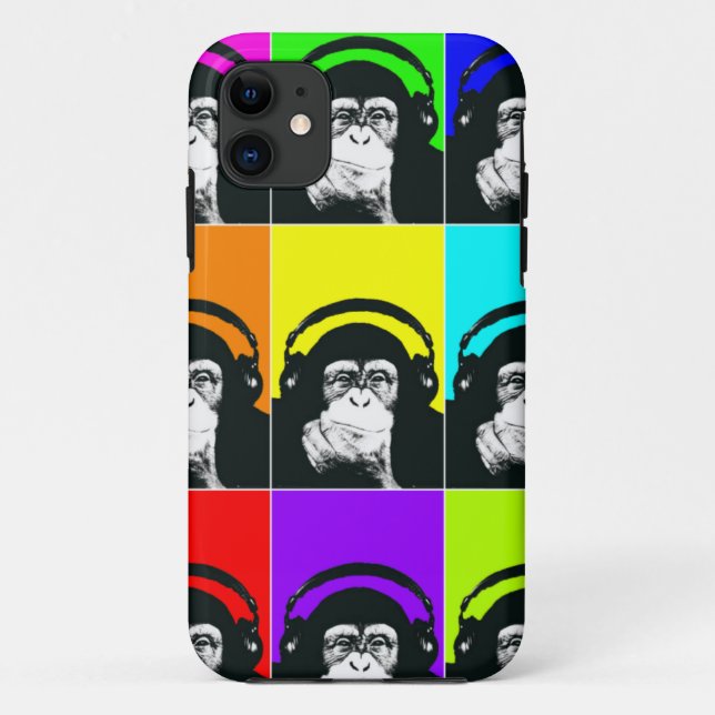 Hip Monkey Pop Art Phone Case (Back)