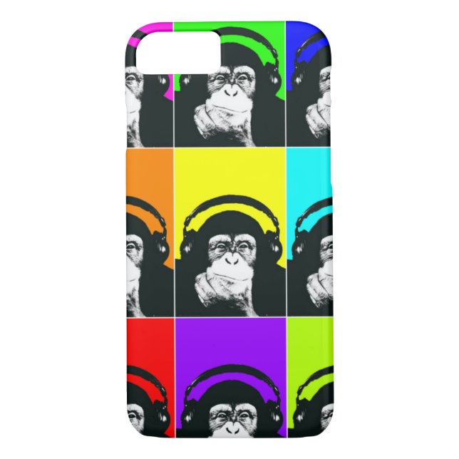 Hip Monkey Pop Art Phone Case (Back)
