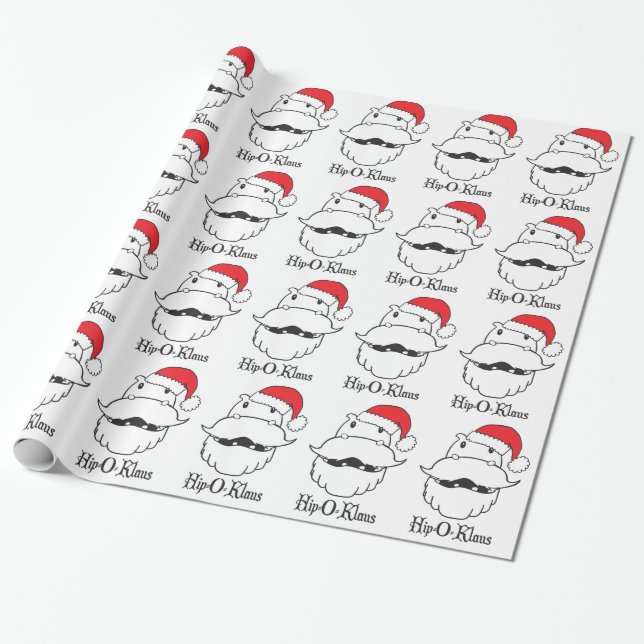 Hip-O-Klaus Wrapping Paper (Unrolled)