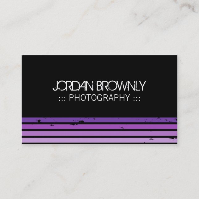 Hip Photographer Business Cards (Front)