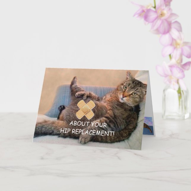 Hip Replacement Get Well Card (Orchid)