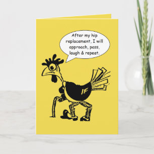 Hip Replacement Surgery - Fun Quote Card