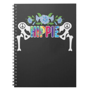 Hip Replacement Surgery Recovery Hippie Flower Notebook