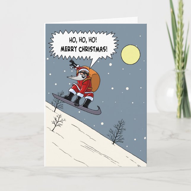 Hip Santa Christmas Card (Front)