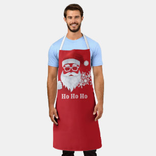 Hip Santa Claus Papercut Christmas Apron