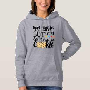 hip santa naughty new nice funny christmas humour hoodie